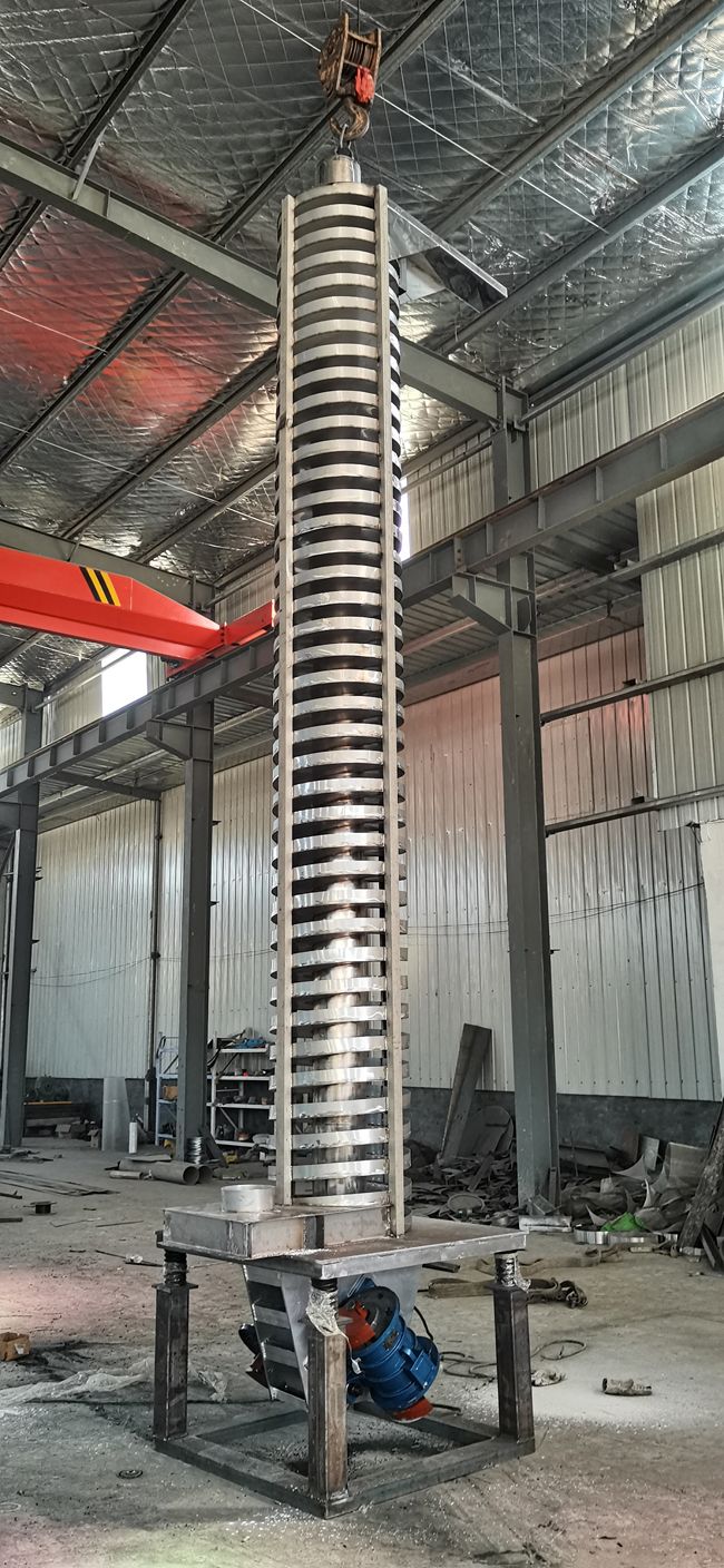 垂直振動提升機生產試機完成